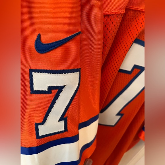 Nike Throwback John Elway Broncos Jersey, Orange/White, Size XXL, Pre-Owned - Picture 4 of 11